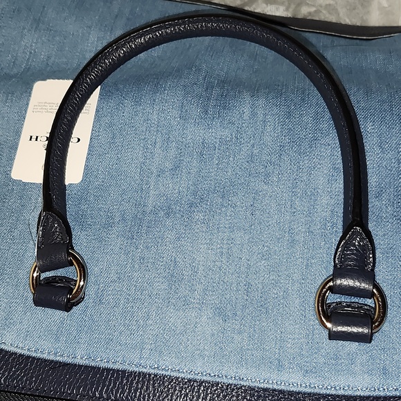 NWT NBU COACH MIA SATCHEL IN DENIM - Picture 5 of 16